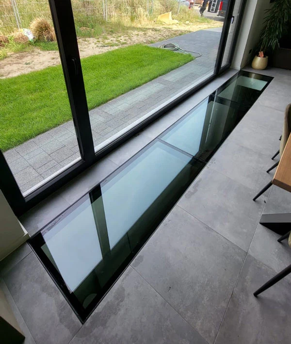 bellopbaar glas, geplaatst door Glasworx