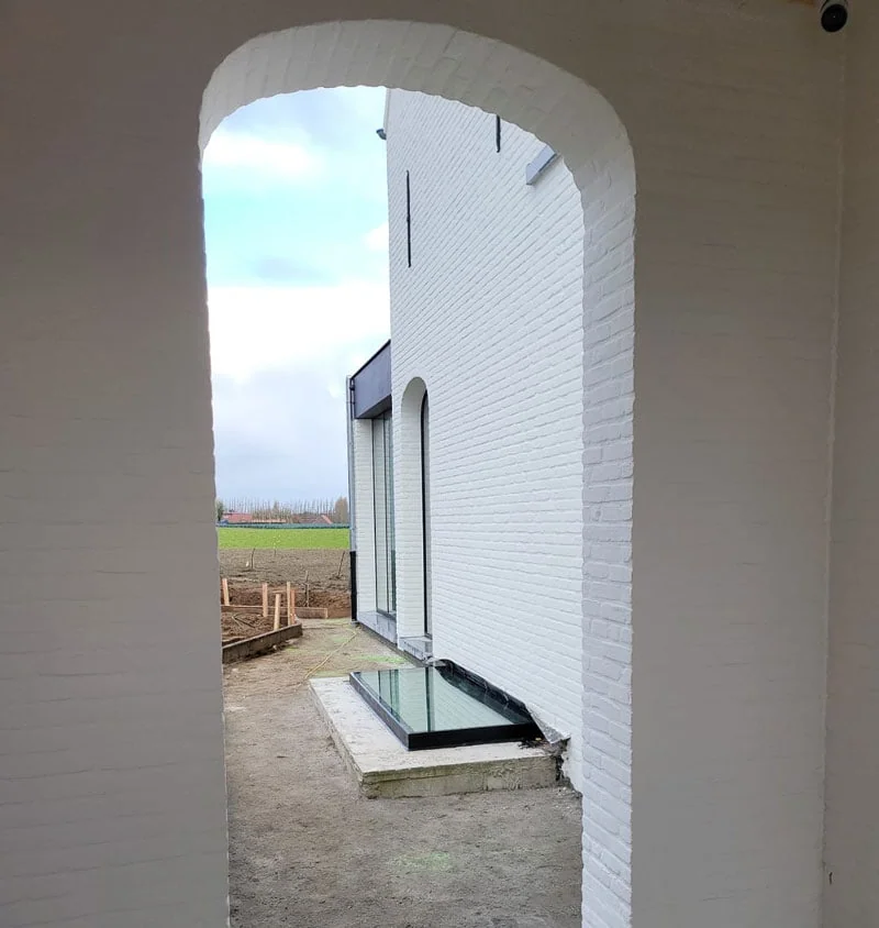 beloopbaar glas, geplaatst door Glasworx