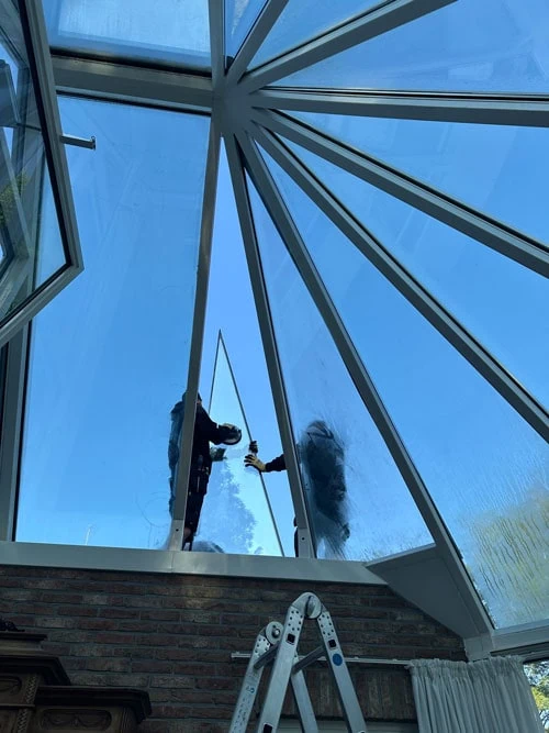 Vervangen glas thermische breuk