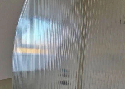 Structuurglas in de badkamer