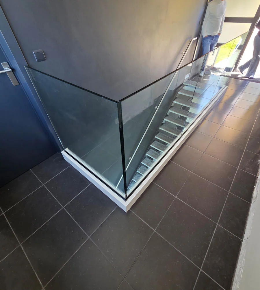 glazen balustrade geplaatst door glasworx