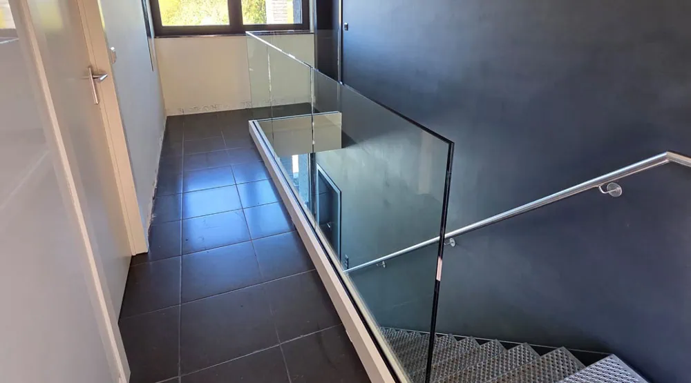glazen balustrade geplaatst door glasworx
